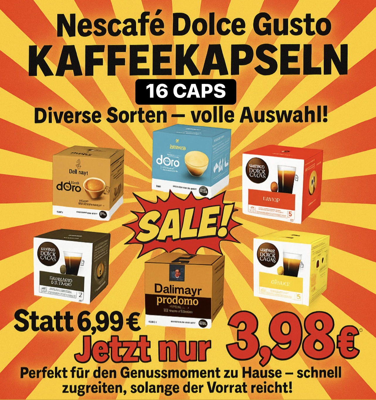 Nescafe Dolce Gusto Kaffeekapseln 16Cap div. Sorten