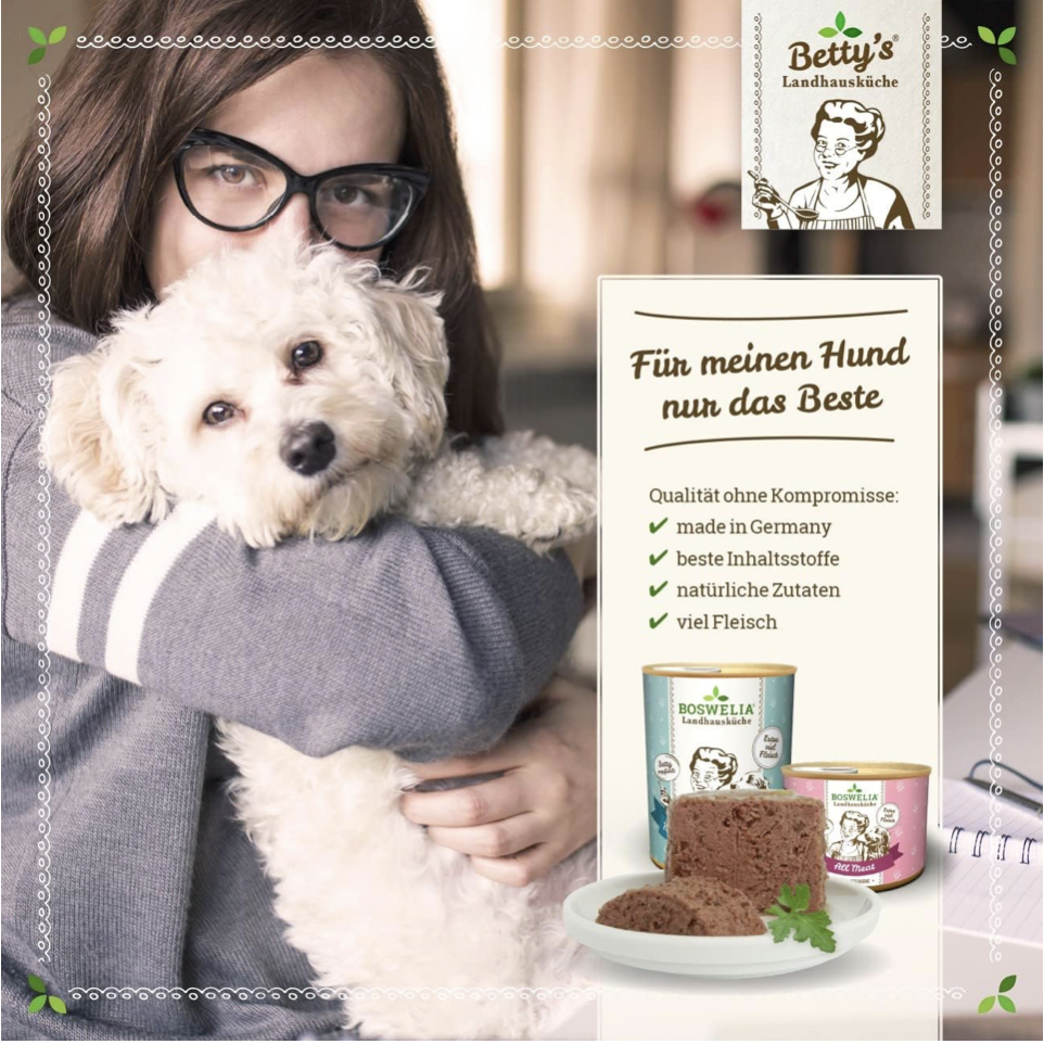 Betty's Landhausküche Hund Känguru mit Kartoffeln und Geflügel 6 x 800 g, für alle Hunderassen geeignet – Bild 4