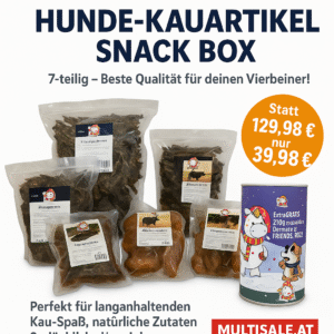 Hunde-Kauartikel / Snack XXXL Box, 7-teilige Auswahl – Premium-Qualität