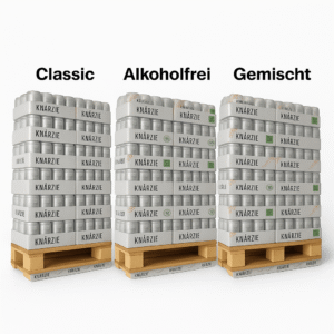 Palette Knärzje Original / Alkoholfrei – Helles Bio-Kellerbier 72 x 24 x 330ml - 2 Sorten - PFANDFREI