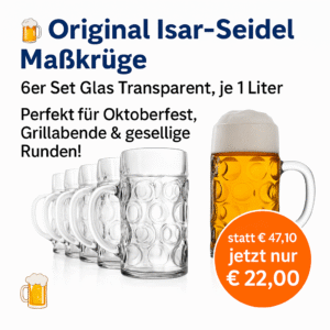 Maßkrüge Glas-Transparent 6 x 1l