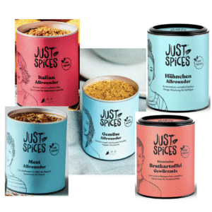 Just Spices Gewürze 25er XXL MULTI-Geschenke-MixBox 50g- 79g