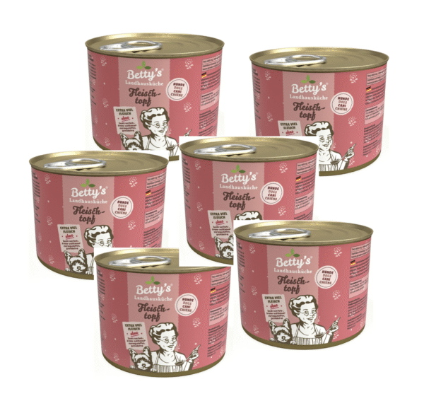 Betty's Landhausküche Hund All Meat 6 x 200 g – Bild 3