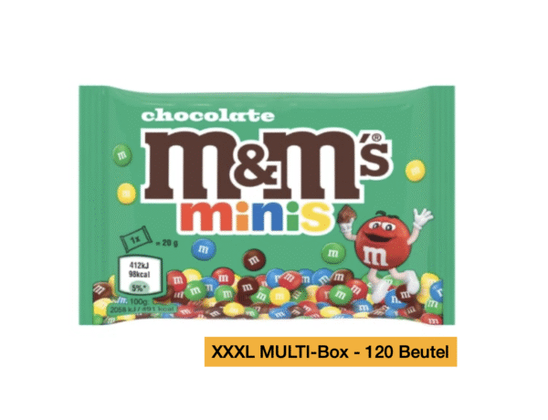 M&Ms Milk Chocolate 120 x 20g XXXL-MULTI-Box