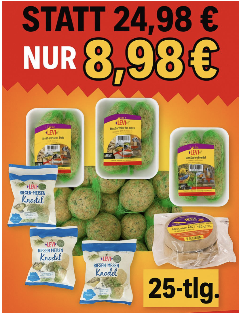 GeVo Vogelfutter MULTi-Mix-BOX 25 teilig