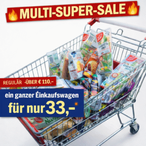 GANZER EINKAUFSWAGEN – RANDVOLL GEMISCHT!