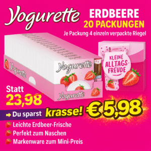 Yogurette, 10er Pack kleine Alltagsfreude (20 x 50 g) (11/2025)