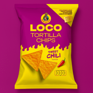 Tortilla Chips - Sweet Chili Flavour – Loco – 100 g