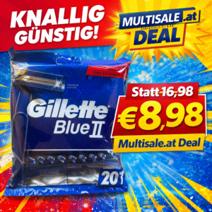 Gillette Blue II Einwegrasierer, 20 Rasierer