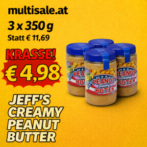 Jeff’s Peanut Creamy Butter 3 x 350g (12/2025)