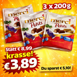 merci Petits Chocolate Collection 3 x 200g (01/2026)