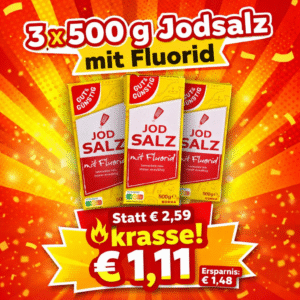 G&G Jodsalz mit Fluorid (3 x 500 g)