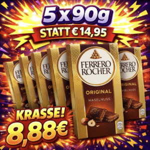 Ferrero Rocher Tafel Original 5 x 90g - MHD 23.05.2026