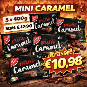 Gut & Günstig Mini-Karamell-Schokoriegel 5 x 400g - MHD 07/2026