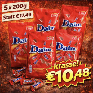 Daim Pralinen 5 x 200g - MHD 28.03.2026