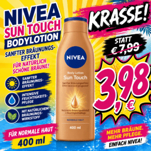 NIVEA Sun Touch Body Lotion 400 ml – Sanfter Bräunungseffekt & intensive Feuchtigkeit