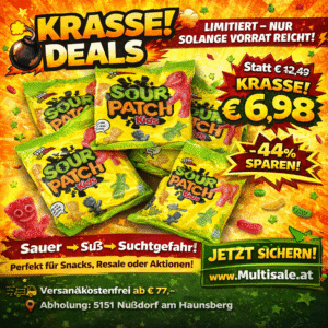 Sour Patch Kids 5x140g – Saure Fruchtgummis Vorteilspack