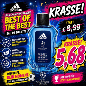 Adidas UEFA Champions League Best Of The Best Eau de Toilette 50 ml – Frisch, dynamisch & sportlich