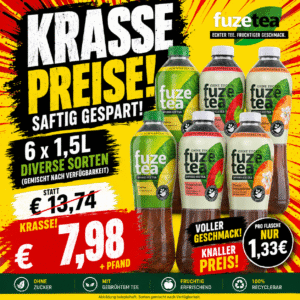 Fuze Tea 6 x 1,5l – Diverse Sorten inkl. DPG Pfand