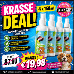 BeG Buddy Zahn-Pflege Spray für Hunde | 3 x 150 ml - MHD Chargen 03-12.2026