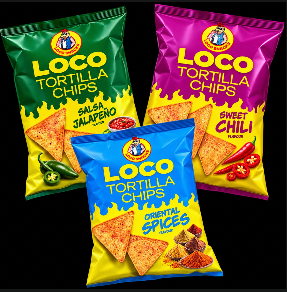 LOCO Tortilla Chips – 3 Sorten | 36 × 100 g | MHD 11/25 & 02/26 – Bild 2